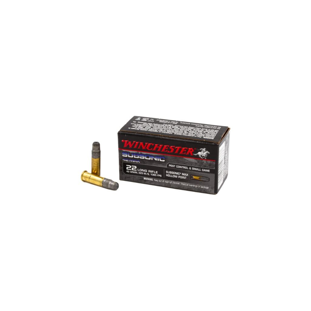 Изображение Патрон .22LR Winchester Subsonic 42 Max HP (2,72 гр / 42 gr) (50 штук)